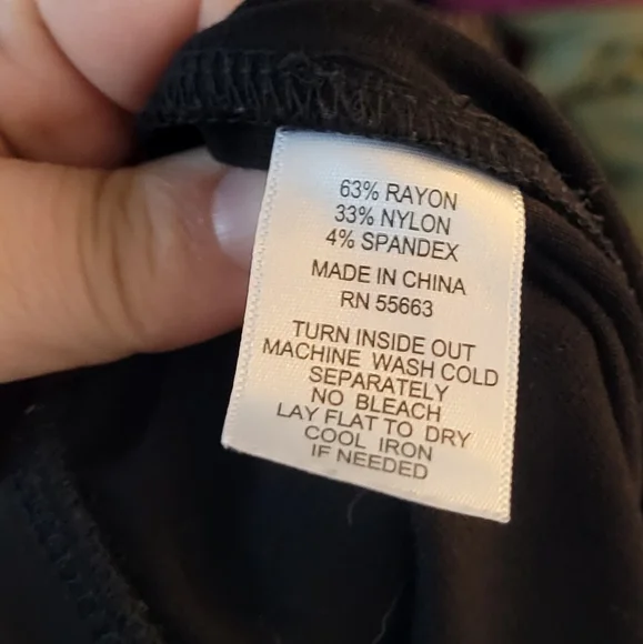 Jones New York black tumy Control Black Stretch Pants - Picture 7 of 8